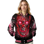 houston cougars inferno skull red black varsity jacket best selling