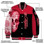 houston cougars intricate skull red black varsity jacket best selling