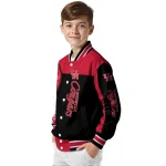 houston cougars intricate skull red black varsity jacket best selling