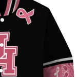houston cougars pink ribbon black pink varsity jacket best selling