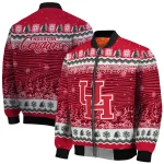 houston cougars snowy pines red bomber jacket best selling