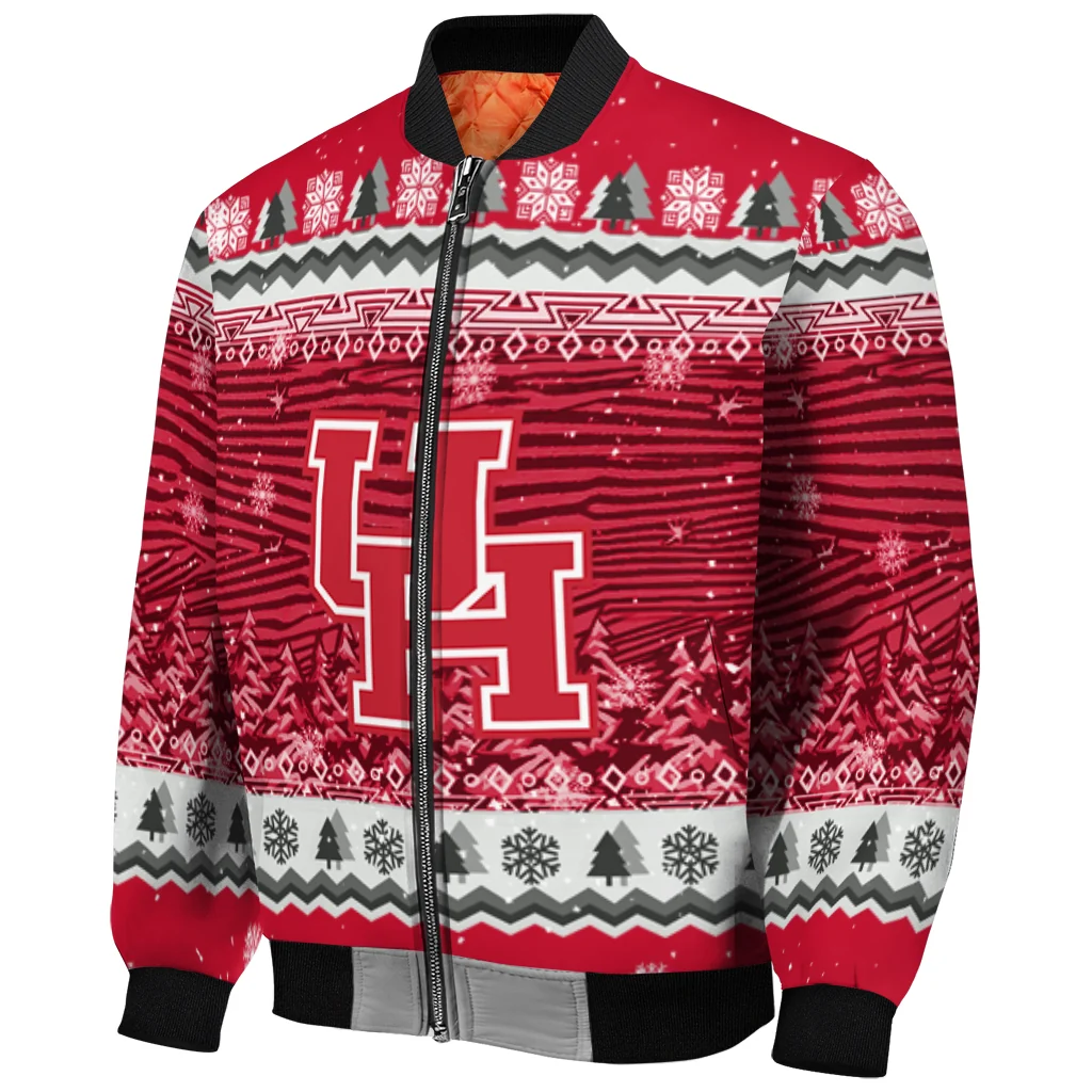 houston cougars snowy pines red bomber jacket fashion forward houston cougars snowy pines red bomber jacket fashion forward