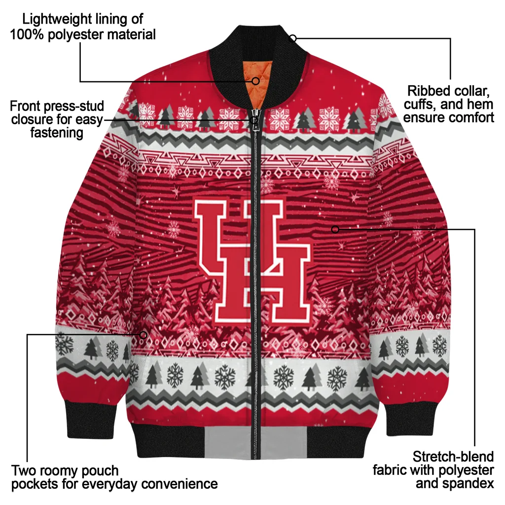 houston cougars snowy pines red bomber jacket new arrival houston cougars snowy pines red bomber jacket new arrival