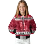 houston cougars snowy pines red bomber jacket best selling