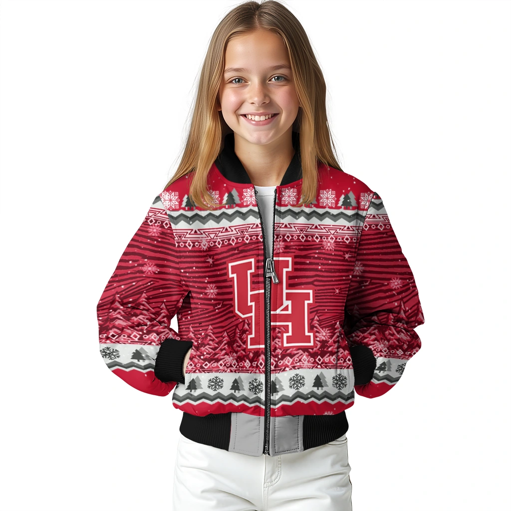 houston cougars snowy pines red bomber jacket top rated houston cougars snowy pines red bomber jacket top rated