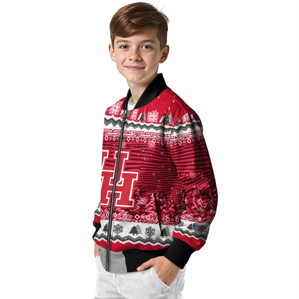 houston cougars snowy pines red bomber jacket trendy houston cougars snowy pines red bomber jacket trendy