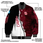 houston cougars torn texture print red black varsity jacket best selling