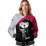houston rockets edgy mask red black varsity jacket best selling