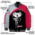 houston rockets edgy mask red black varsity jacket best selling