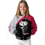 houston rockets edgy mask red black varsity jacket best selling