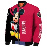 houston rockets mickey mouse red bomber jacket best selling