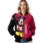 houston rockets mickey mouse red bomber jacket best selling