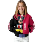 houston rockets mickey mouse red bomber jacket best selling