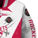 houston rockets ripped bolt red white varsity jacket best selling