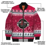houston rockets snowy pines red bomber jacket best selling