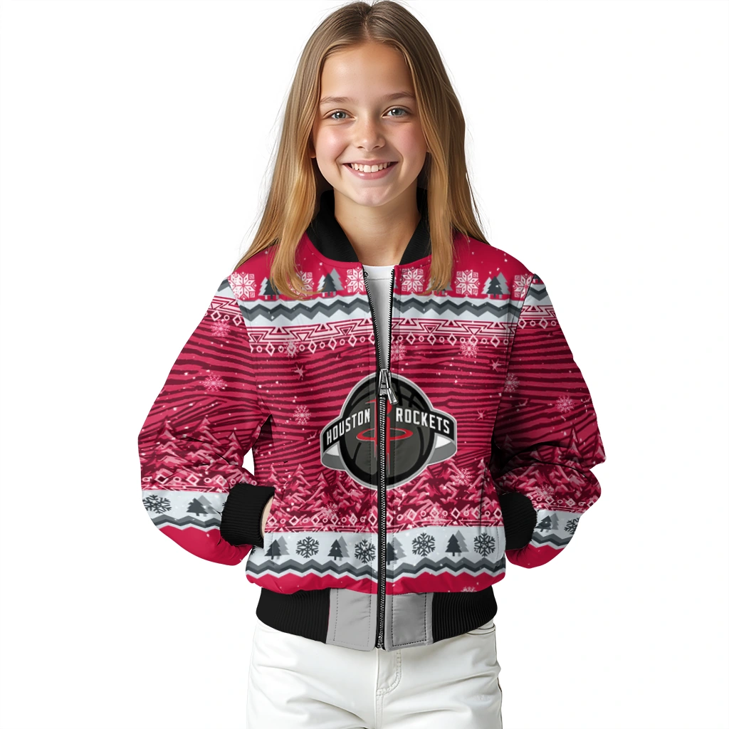 houston rockets snowy pines red bomber jacket top rated houston rockets snowy pines red bomber jacket top rated