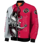 houston rockets spooky grin red bomber jacket best selling