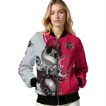 houston rockets spooky grin red bomber jacket best selling