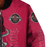 houston rockets spooky grin red bomber jacket best selling