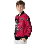 houston rockets spooky grin red bomber jacket best selling