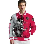 houston rockets spooky grin red varsity jacket best selling