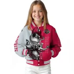 houston rockets spooky grin red varsity jacket best selling