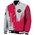 houston rockets urban mark red varsity jacket best selling