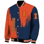 illinois fighting illini urban mark blue varsity jacket best selling