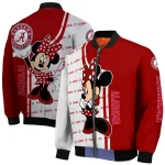 indiana hoosiers minnie mouse red bomber jacket best selling