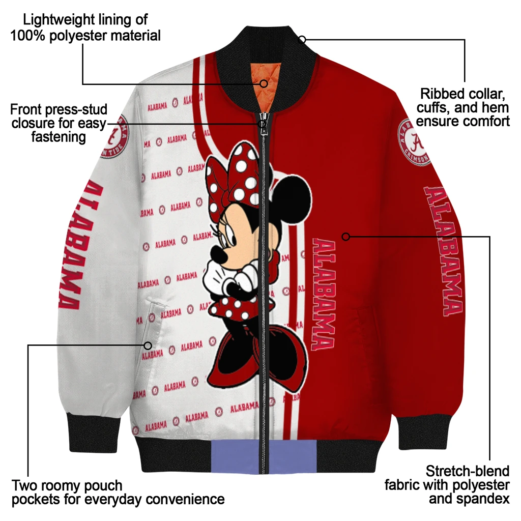 indiana hoosiers minnie mouse red bomber jacket new arrival indiana hoosiers minnie mouse red bomber jacket new arrival