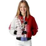 indiana hoosiers minnie mouse red bomber jacket best selling