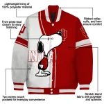 indiana hoosiers snoopy attitude red varsity jacket best selling