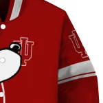 indiana hoosiers snoopy attitude red varsity jacket best selling