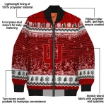 indiana hoosiers snowy pines red bomber jacket best selling