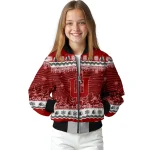 indiana hoosiers snowy pines red bomber jacket best selling