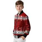 indiana hoosiers snowy pines red bomber jacket best selling