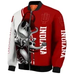 indiana hoosiers spooky grin red bomber jacket best selling