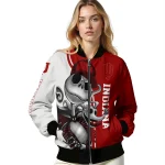 indiana hoosiers spooky grin red bomber jacket best selling