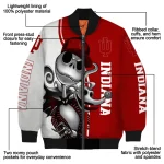 indiana hoosiers spooky grin red bomber jacket best selling