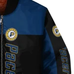 indiana pacers intricate skull blue black bomber jacket best selling