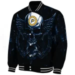 indiana pacers skull bite blue black varsity jacket best selling