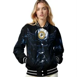indiana pacers skull bite blue black varsity jacket best selling