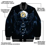 indiana pacers skull bite blue black varsity jacket best selling