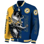 indiana pacers spooky grin blue varsity jacket best selling