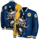 indiana pacers spooky grin blue varsity jacket best selling