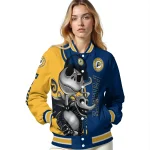 indiana pacers spooky grin blue varsity jacket best selling