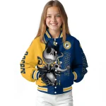 indiana pacers spooky grin blue varsity jacket best selling