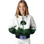 iowa hawkeyes clovers pattern white green bomber jacket best selling