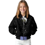 iowa hawkeyes skull bite black bomber jacket best selling