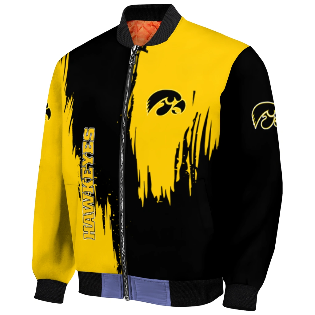 iowa hawkeyes urban mark black bomber jacket fashion forward iowa hawkeyes urban mark black bomber jacket fashion forward